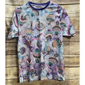 Psychedelic Mushroom Button Shirt Mens Small Fresh Prints Bel Air All Trippy